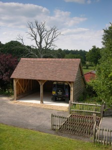 Sitting pretty in the heart of the New Forest, Hampshire, is this standard two-bay garage (frame C3).