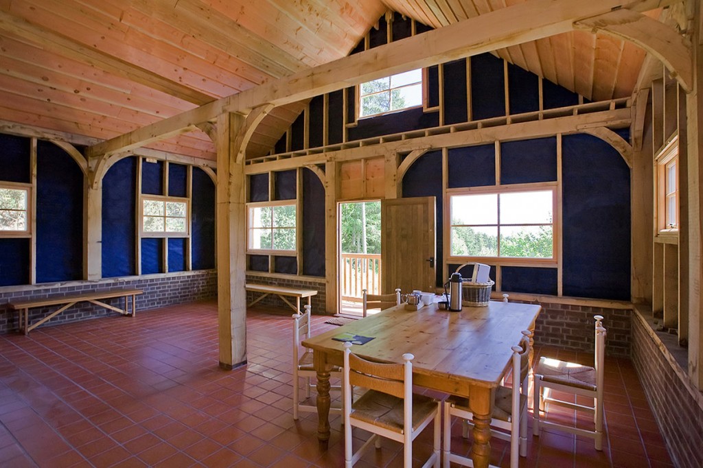 This building (frame O71) was sectioned into two areas, one for storage and maintenance of commercial forestry equipment and another area for workman welfare facilities.